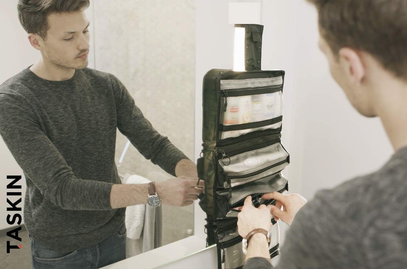 Taskin ROLR | 3-in-1 Toiletry Bag | Built-in 4 Suction Cups, Water Resistant - Image 2